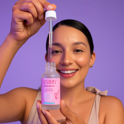 NaturaGlow - Set Nutritivo con Suero Facial + Gel de Limpieza Rosas